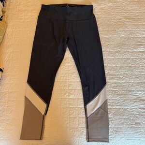 Apana Purple and Gray Leggings